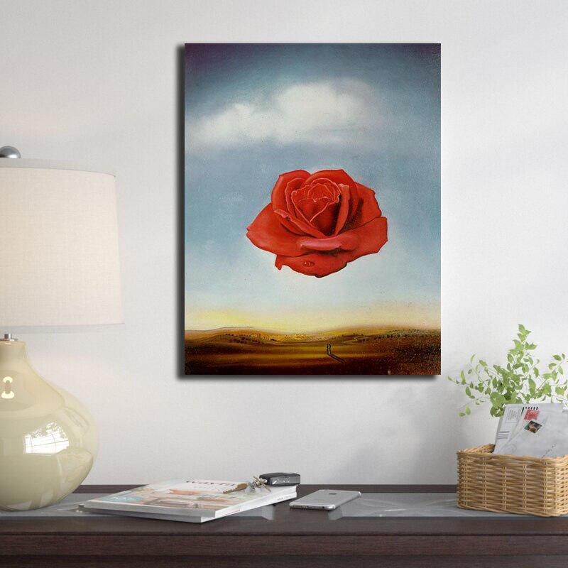 Salvador Dali Meditative Rose Flower Poster Painting | Wall Art Posters and Prints Cuadros Pictures | Home Decor for Living Room